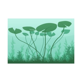 Below the lily pads illustration T-Shirt