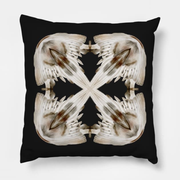 Owldala Kaleidoscope Pattern (Seamless) 8 Pillow by Swabcraft