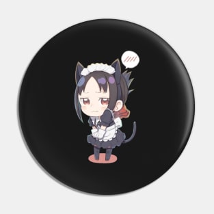 Kaguya Embarassed Cat Maid Pin