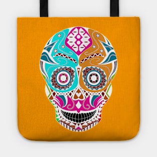 floral candy skull ecopop Tote