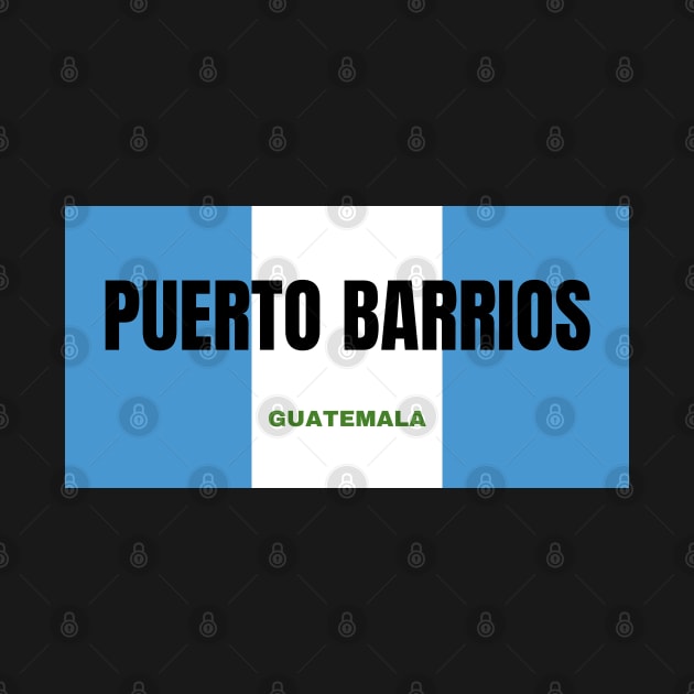 Puerto Barrios City in Guatemala Flag Colors by aybe7elf