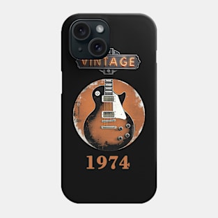 Vintage Guitar 1974 - 50th Birthday Gift Phone Case