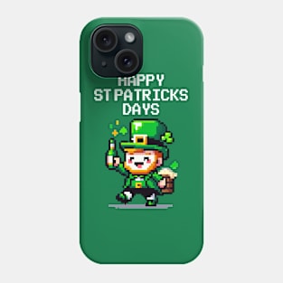 St Patricks Pixelated Phone Case