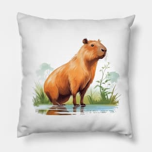 I Love Capybaras Pillow