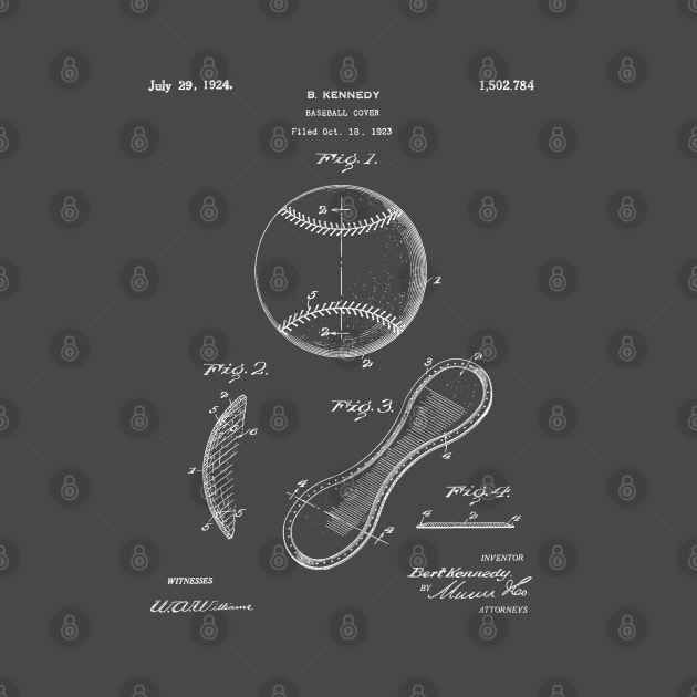 Baseball Patent - Softball Art - Antique by patentpress