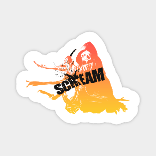 scream VI  (Scream 6) scary horror movie graphic design by ironpalette Magnet