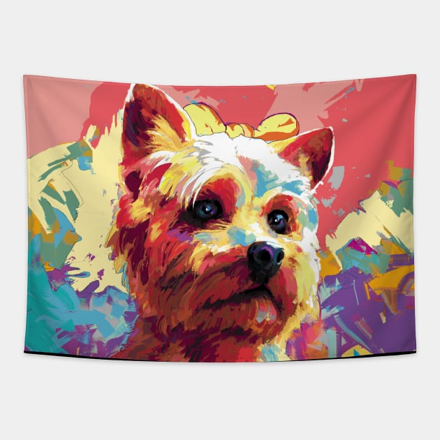 Yorkshire terrier Tapestry by mailsoncello