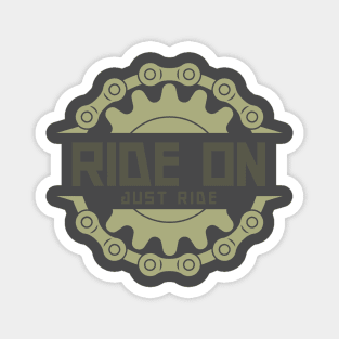 Ride On Mountain Bike Magnet