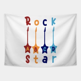 1. Klasse ABCD Rockgitarre T shirt Tapestry