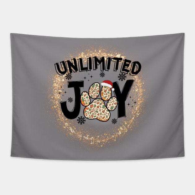 Unlimited Joy With My Dog Tapestry by Meoipp