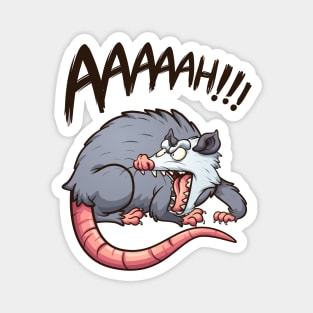 Angry opossum Magnet