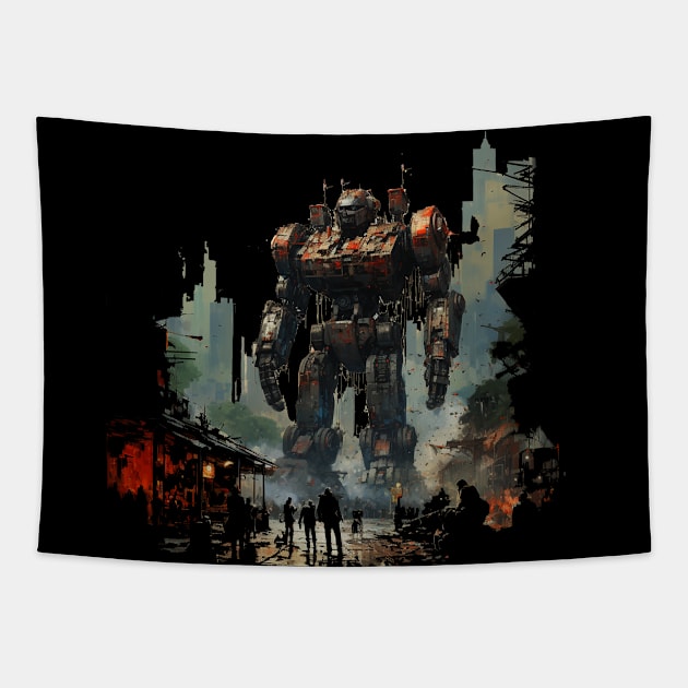 Guardians of the City Tapestry by apsi