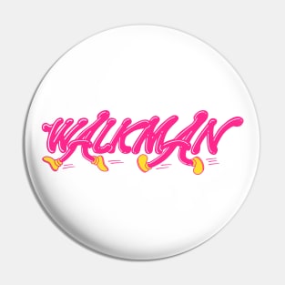 Classic Walkman retro logo Pin