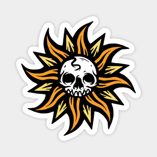 skull sun Magnet