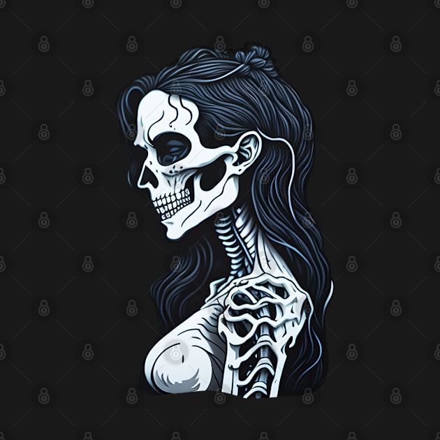 Cartoon Female Skeleton by ColorCanvas