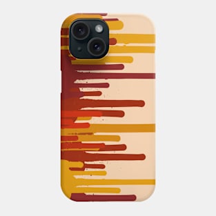 Red Stripes Abstract Design Phone Case