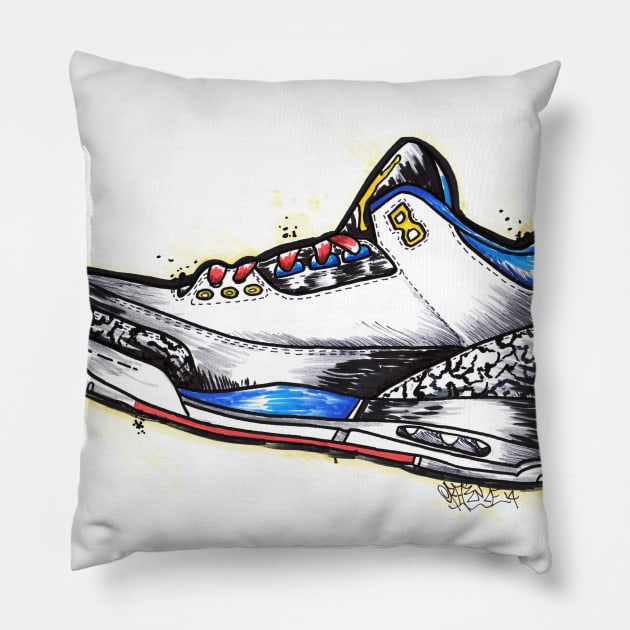 J'S III RETRO / SKETCH COLLECTION Pillow by Jey13