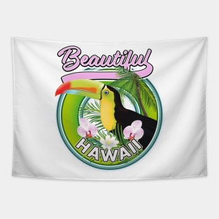 beautiful hawaii travel logo Tapestry