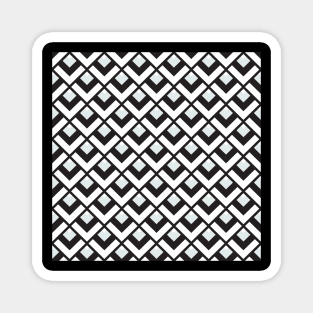 Black and White Vintage Diamonds Magnet