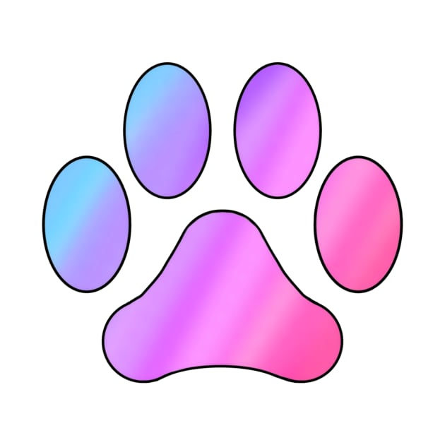 Rainbow Cat/Dog Paw by Designs_by_KC