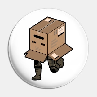 Big Boss Sneaking in Box - Metal Gear Solid 3 Pin