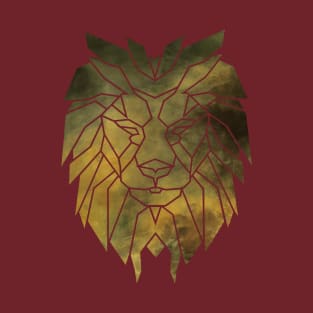 Lion Poly Gold T-Shirt