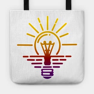 Sunset Light Bulb Tote