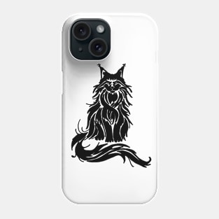 Black kitty Phone Case