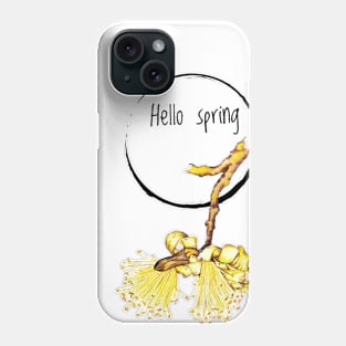 Hello spring - yellow flower Phone Case