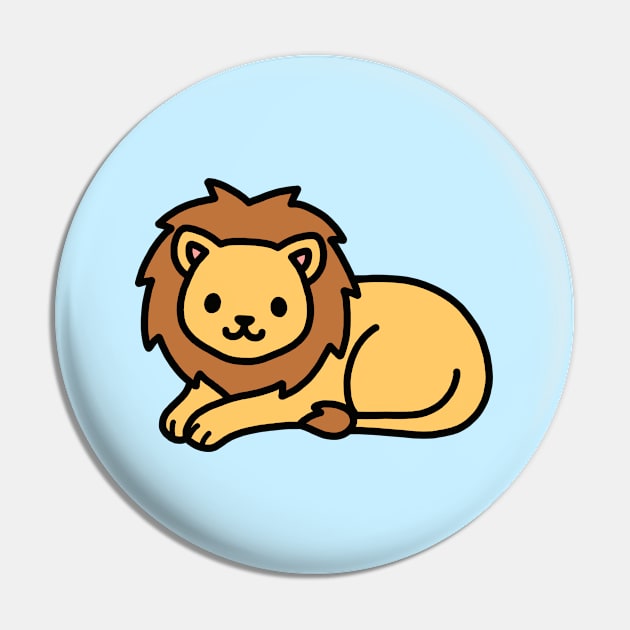 Lion Pin by littlemandyart