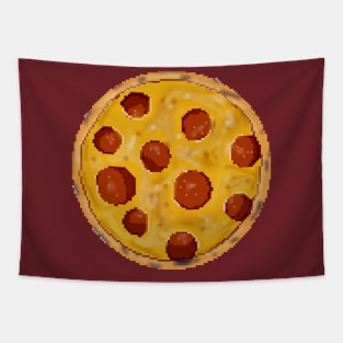 Pixel pizza Tapestry