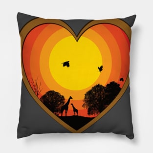 Africa Sun set Pillow