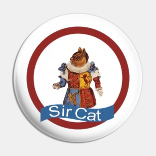 Sir Medieval Knight Cat Pin