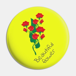 red rose Pin