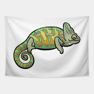 Veiled Chameleon, a Beautiful Lizard Tapestry