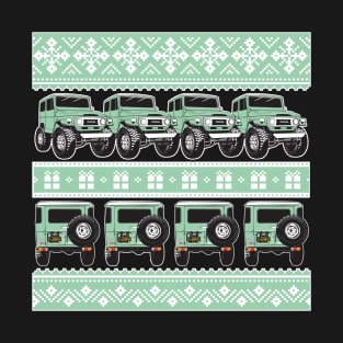 FJ40 Christmas Sweater Spring Green T-Shirt