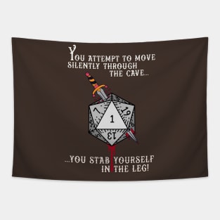 Dark Caves and Bad Dice Tapestry