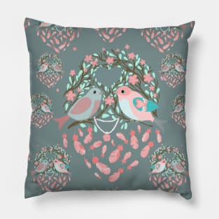 Love is in the air Spring Birds 03 Pillow