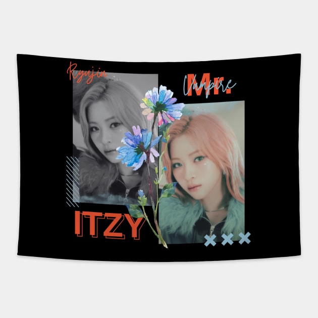 Ryujin Itzy Mr Vampire Tapestry by wennstore