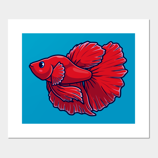 Cute Guppy Betta Fish Cartoon Vector Icon Illustration - Betta Fish - Posters and Art Prints | TeePublic Cute Guppy Betta Fish Cartoon Vector Icon Illustration - Betta Fish - Posters and Art Prints | TeePublic