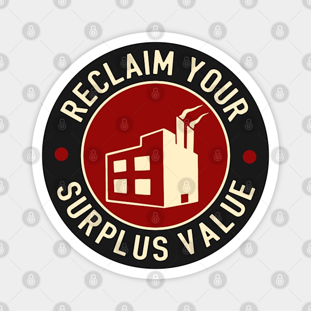 Reclaim Your Surplus Value Magnet by Football from the Left