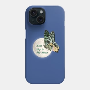 Moth and Moon - Next Stop is the Moon Phone Case