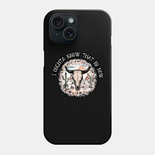 I Oughta Know That By Now Leopard Cactus Western Deserts Phone Case