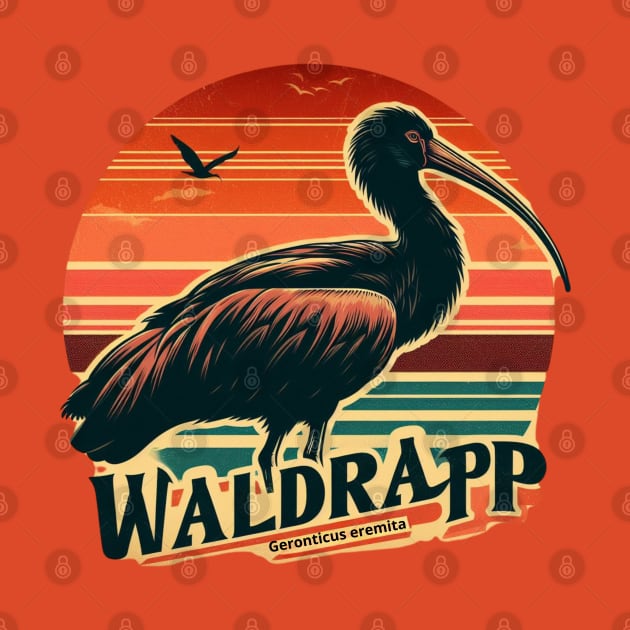 waldrapp or northern bald ibis endangered bird by TRACHLUIM