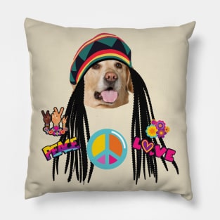 Hippie Jamaica Dog Pillow