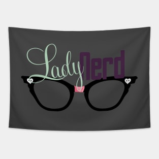 Proud LadyNerd (Black Glasses) Tapestry