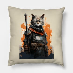 Warrior Cat in Uniform Pillow