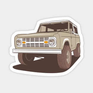 TAN BRONCO Magnet