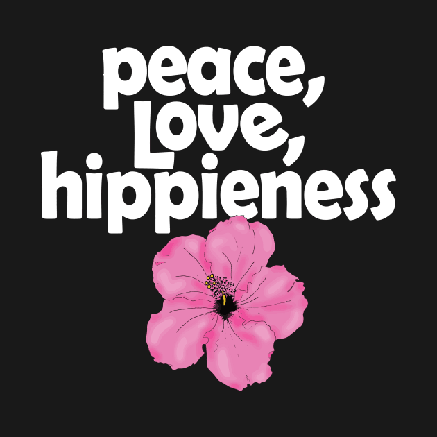 Peace Love Hippienesss Pink Hibiscus by TheHippiest