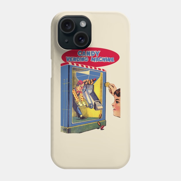 1930 Vintage Candy Vending Machine Phone Case by hansip88